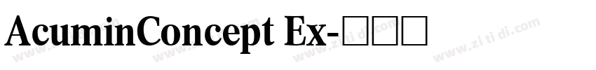 AcuminConcept Ex字体转换
